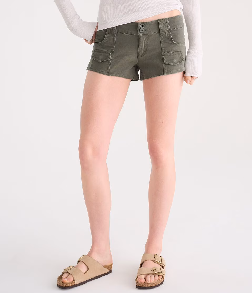 Super Low-Rise Utility Shorts