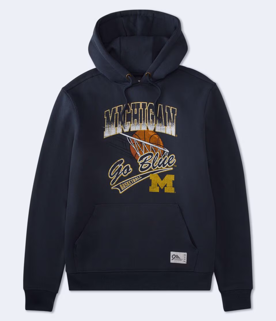 Michigan Wolverines Basketball Pullover Hoodie