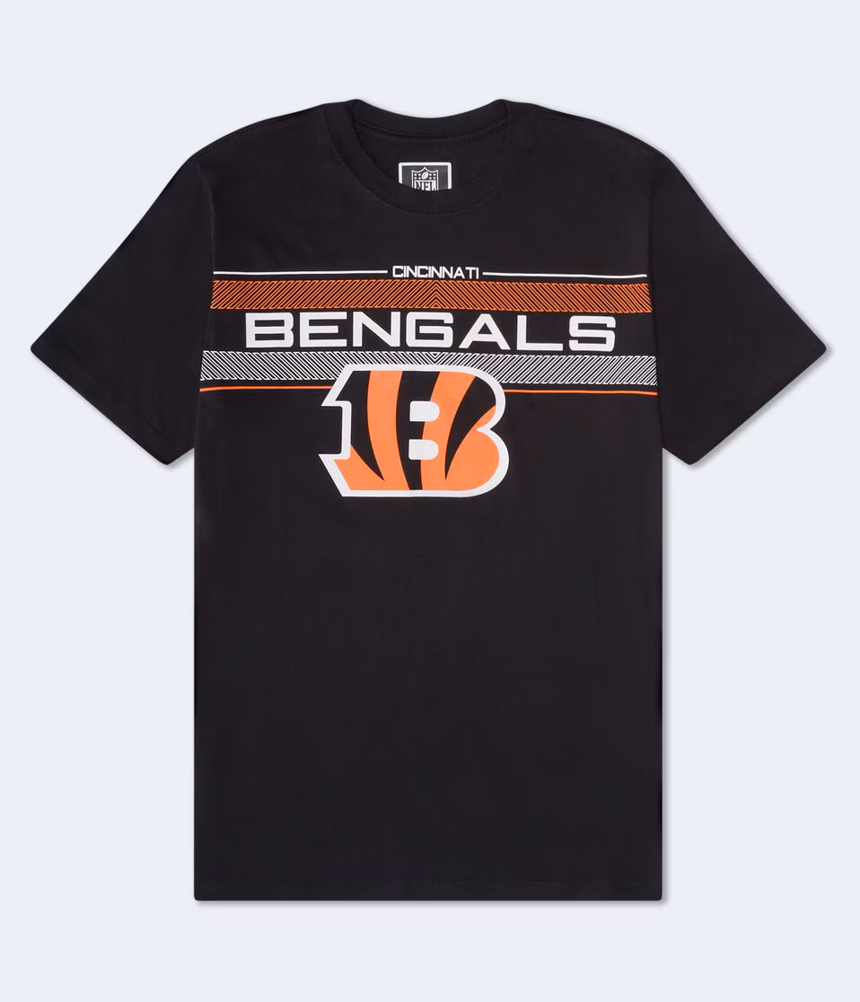 Cincinnati Bengals Chest Stripe Relaxed Graphic Tee