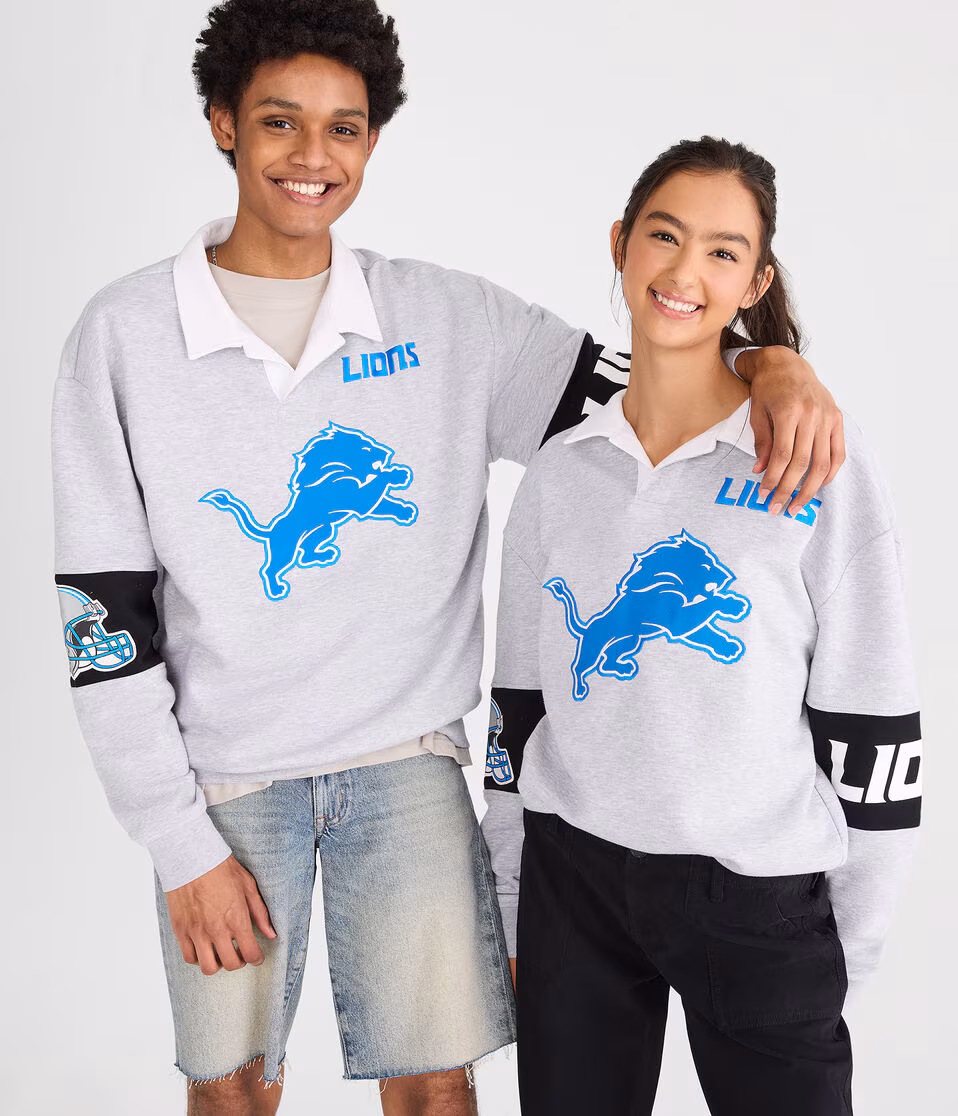 Detroit Lions Rugby Sweatshirt