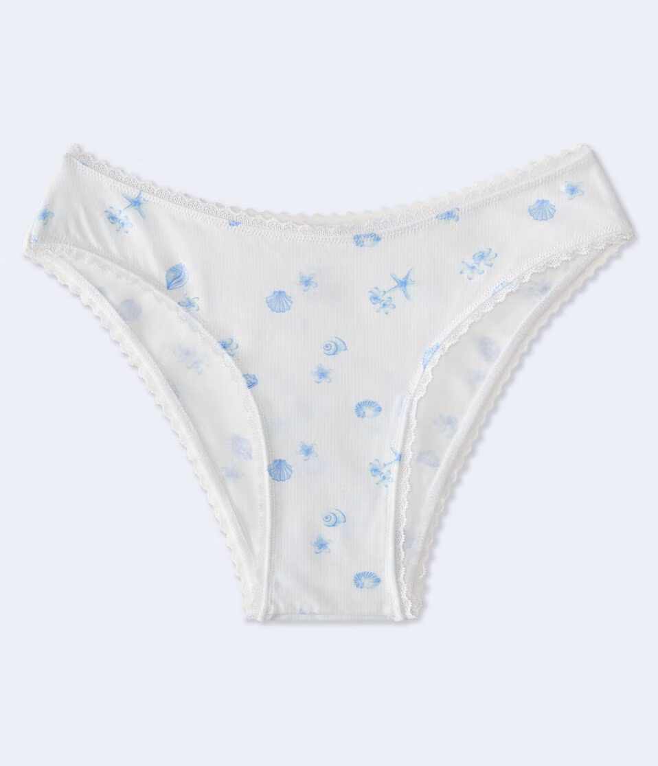 Seashell Lace-Trim Cheeky