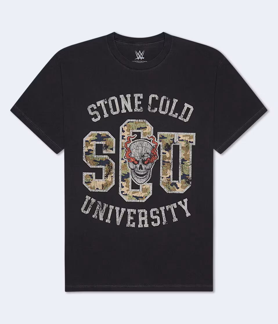 WWE Stone Cold University Relaxed Graphic Tee