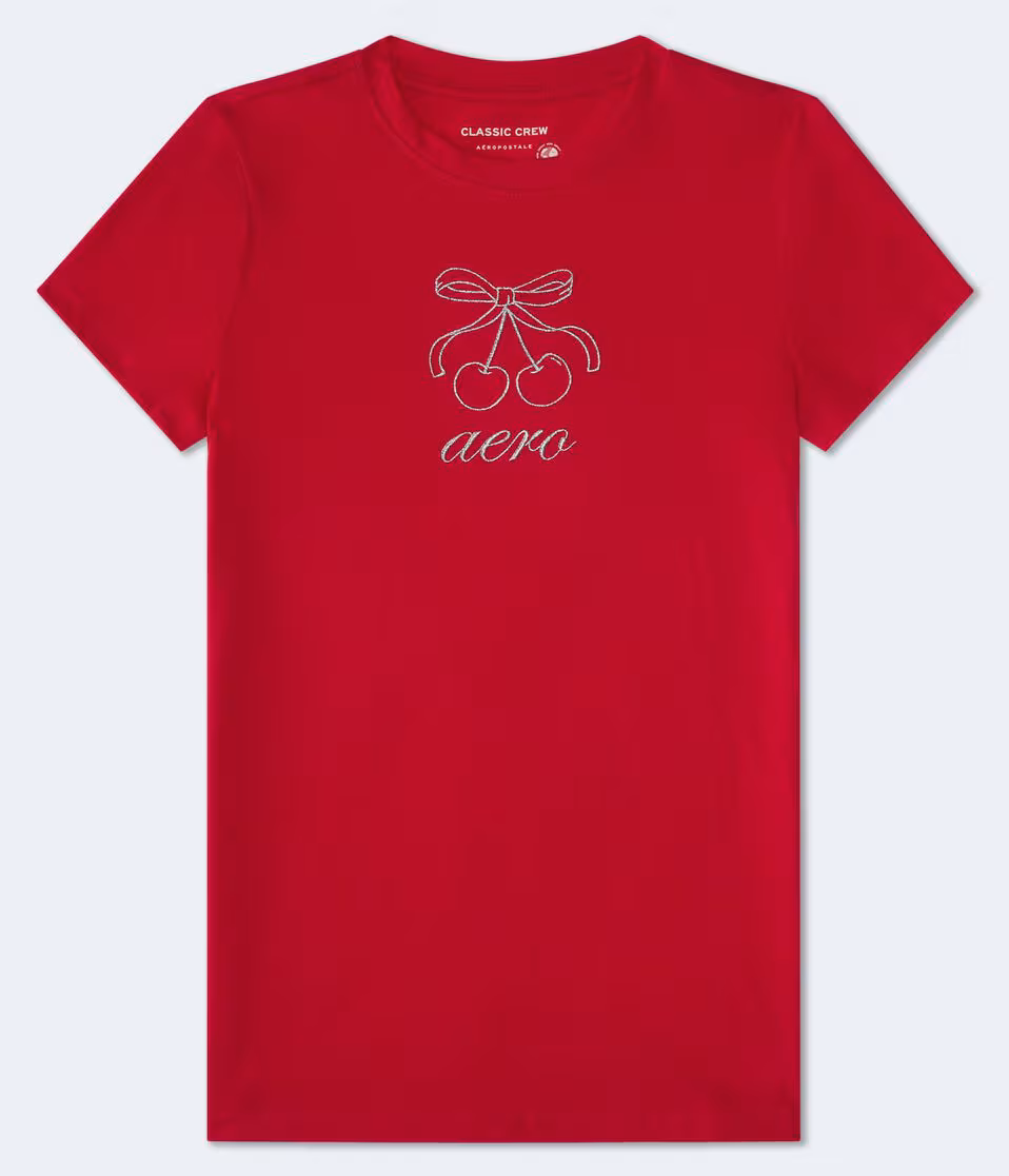 Aero Cherry Bow Graphic Tee