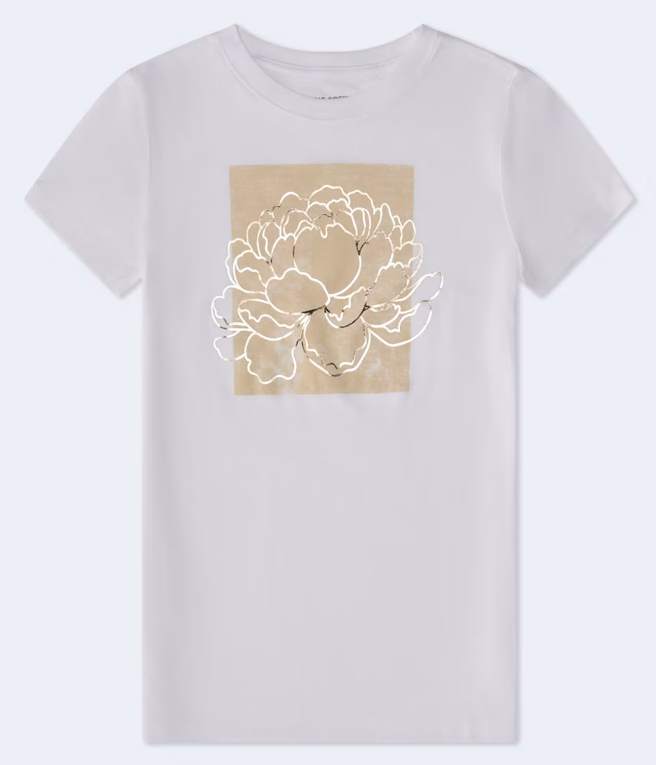 Floral Box Foil Graphic Tee