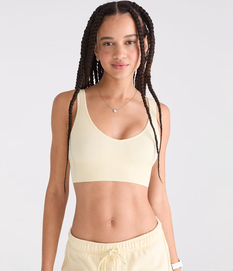 Seamless Scoop Long-Line Bralette