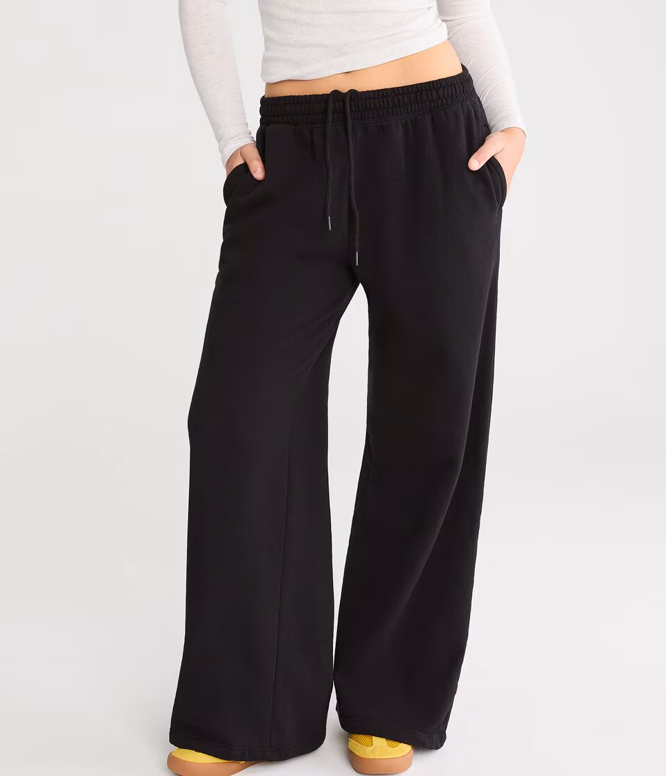 Cloud Soft Mid-Rise Wide Leg Sweatpants
