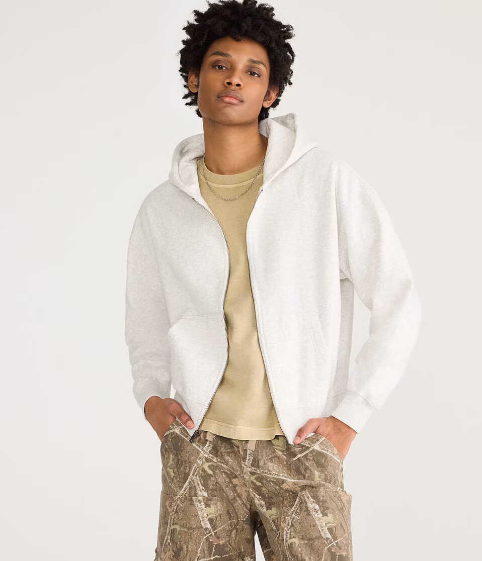 Cloud Soft Boxy Full-Zip Hoodie