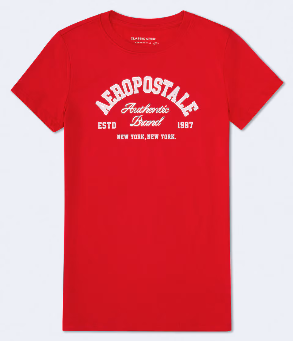 Aeropostale Arch Foil Graphic Tee